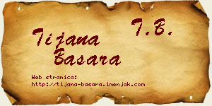 Tijana Basara vizit kartica